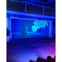 Snowman Garage Double Door Cover