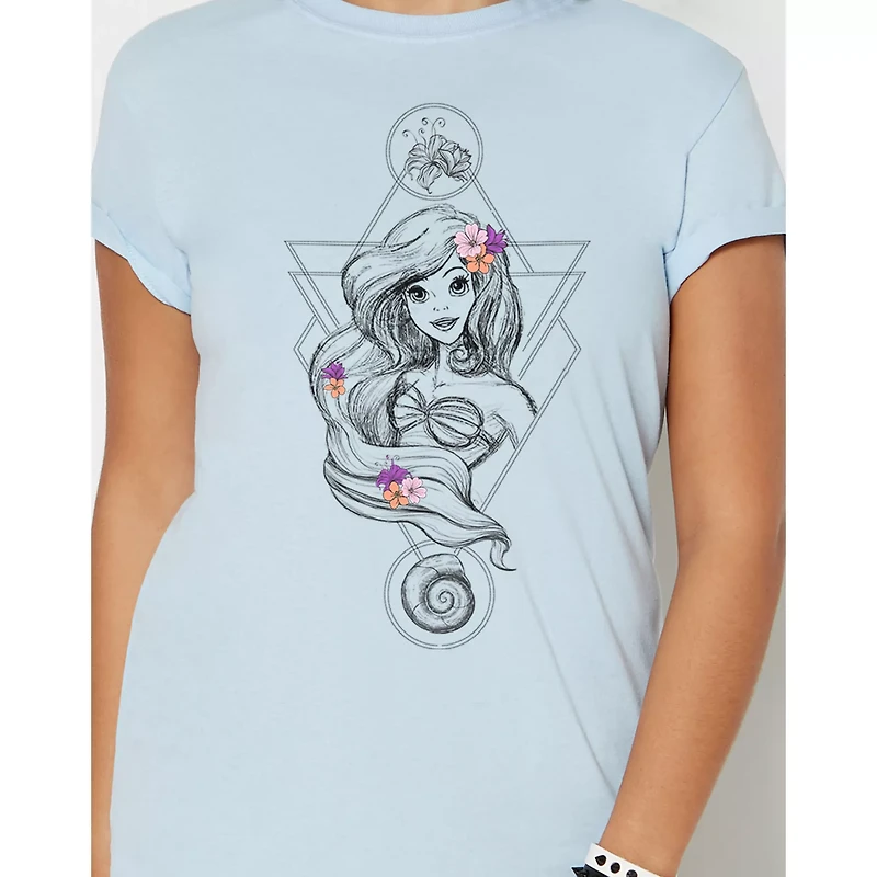 Boho Ariel T Shirt - The Little Mermaid