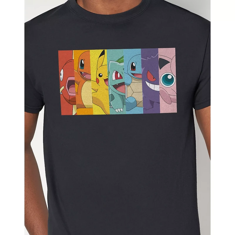 Rainbow Characters T Shirt - Pokémon