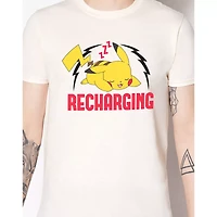Recharging Pikachu T Shirt - Pokémon