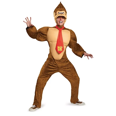 Adult Donkey Kong Muscle Plus Costume - Super Mario Bros.