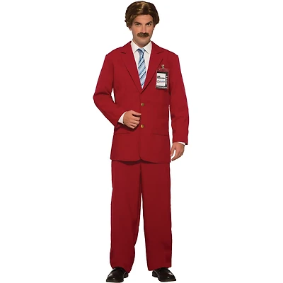 Adult Ron Burgundy Suit Costume - Anchorman