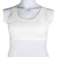 White Genderfluid Chest Compression Binder
