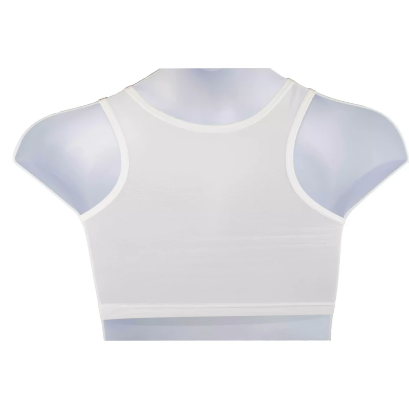White Genderfluid Chest Compression Binder