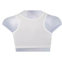 White Genderfluid Chest Compression Binder