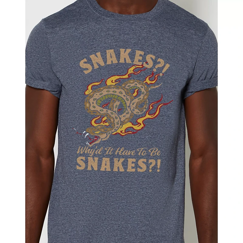 Why Did It Have To Be Snakes T Shirt - Indiana Jones