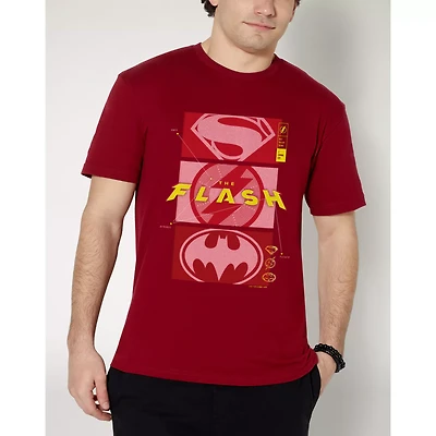 Stacked Superhero Logo T Shirt - The Flash