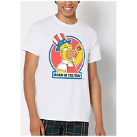 Homer Born in the USA T Shirt - The Simpsons