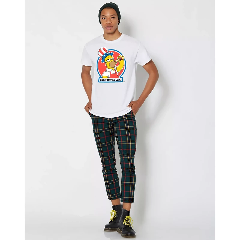 Homer Born in the USA T Shirt - The Simpsons