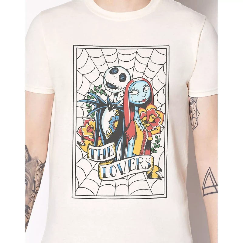 Jack Skellington and Sally Lovers Tattoo T Shirt - The Nightmare Before Christmas