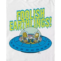 Foolish Earthlings T Shirt - The Simpsons