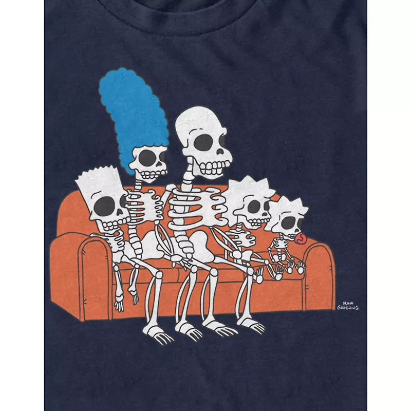 Simpsons Skeleton Family T Shirt - The