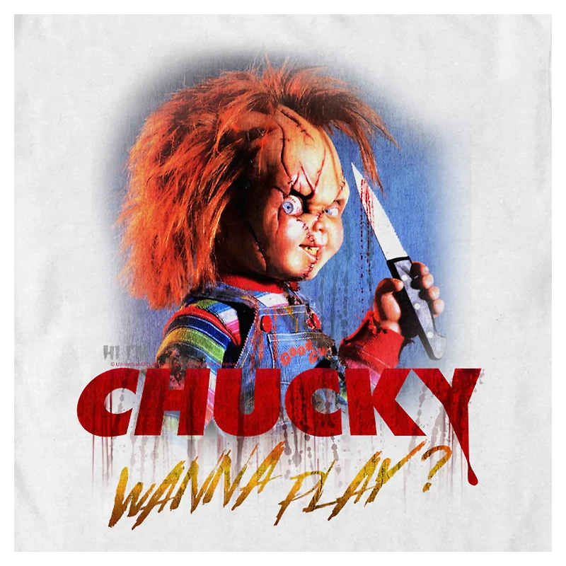 Creepy Wanna Play T Shirt - Chucky