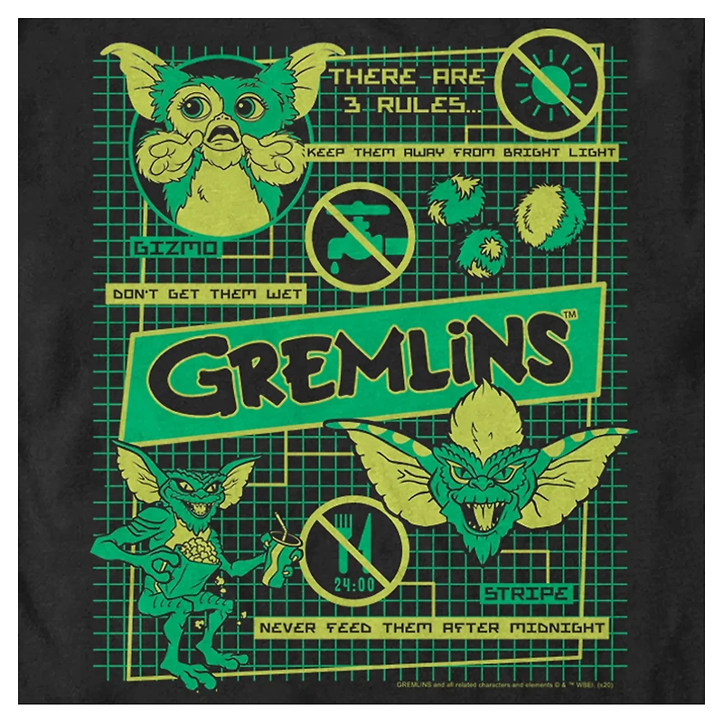 Schematics T Shirt - Gremlins