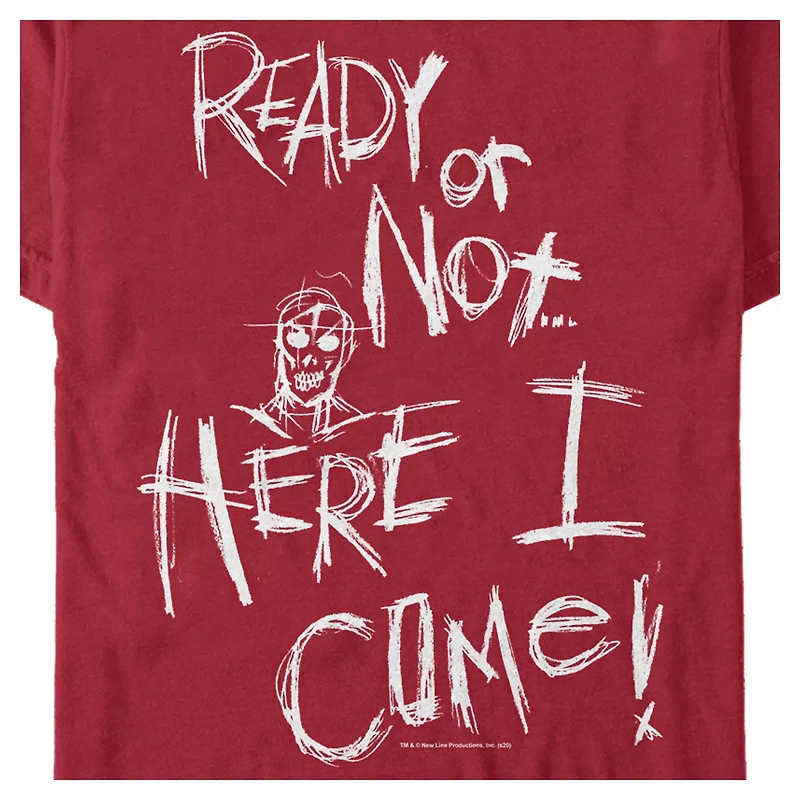 Ready Or Not Here I Come T Shirt - A Nightmare on Elm Street