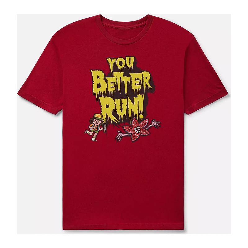 You Better Run T Shirt - Stranger Things