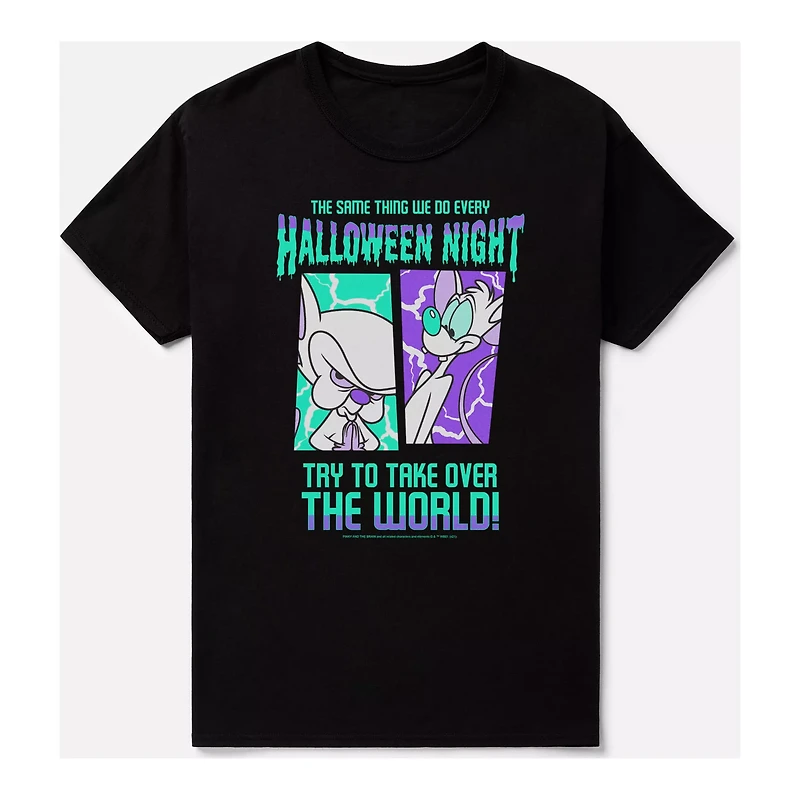 Halloween Takeover T Shirt - Pinky and the Brain