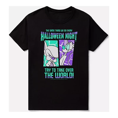 Halloween Takeover T Shirt - Pinky and the Brain