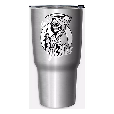 Chill Vibes Reaper Travel Tumbler - 27 oz.