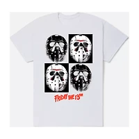 Jason Voorhees Mask Quadrant T Shirt - Friday the 13th