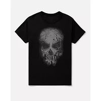 Skull Graveyard T Shirt - The Haunted Mansion
