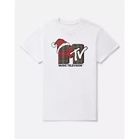 White MTV Christmas T Shirt