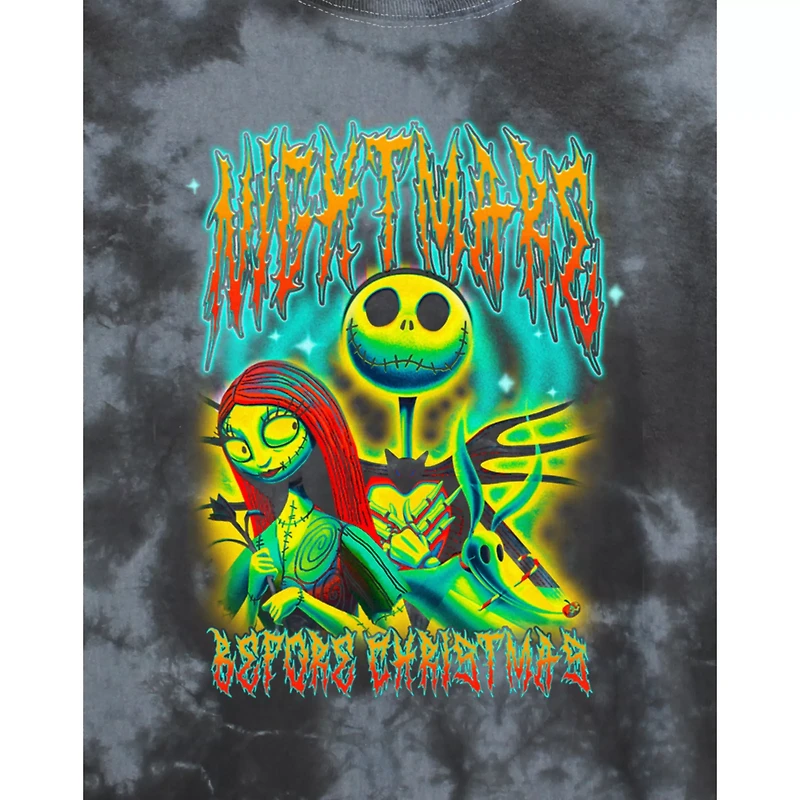 Jack Skellington and Sally Cropped T Shirt - The Nightmare Before Christmas
