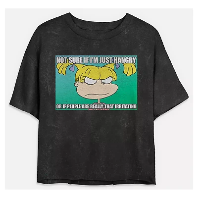 Hangry Angelica Cropped T Shirt - Rugrats