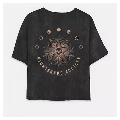 Nightshade Society Cropped T Shirt - Wednesday
