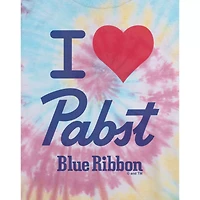 Pabst Blue Ribbon Tie Dye Cropped T Shirt