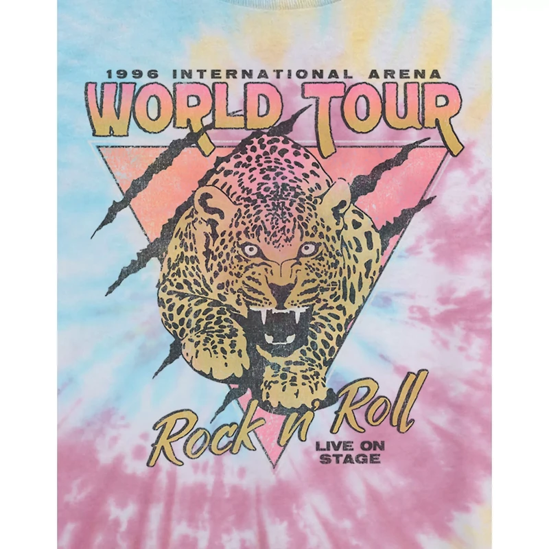 Tie Dye World Tour Cropped T Shirt