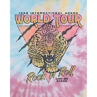 Tie Dye World Tour Cropped T Shirt
