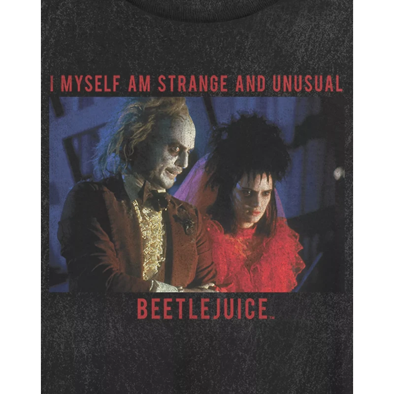 Strange and Unusual Cropped T Shirt - Beetlejuice