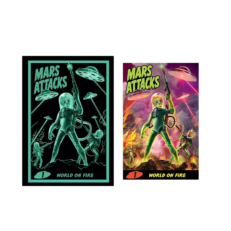 Mars Attacks Atomic Ray Gun with Poster