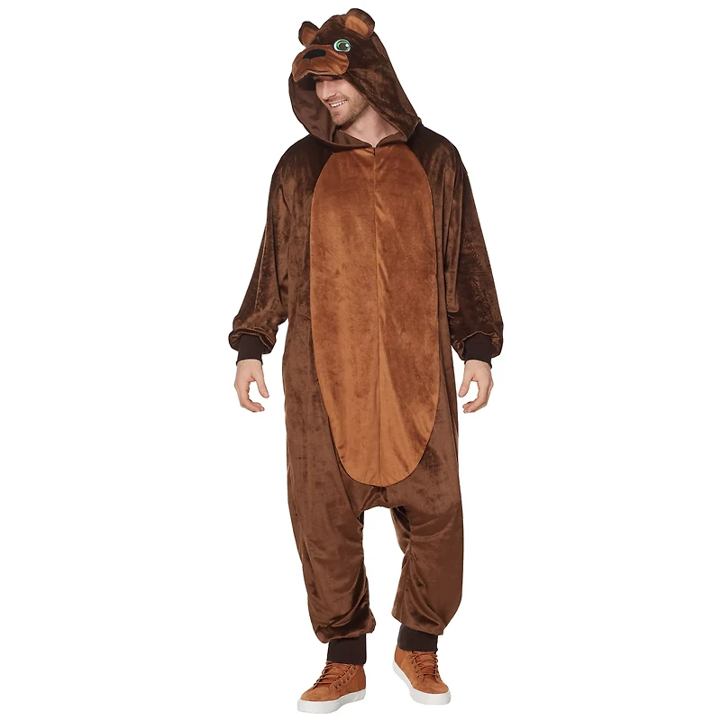 Adult Bear Jumpsuit Costume