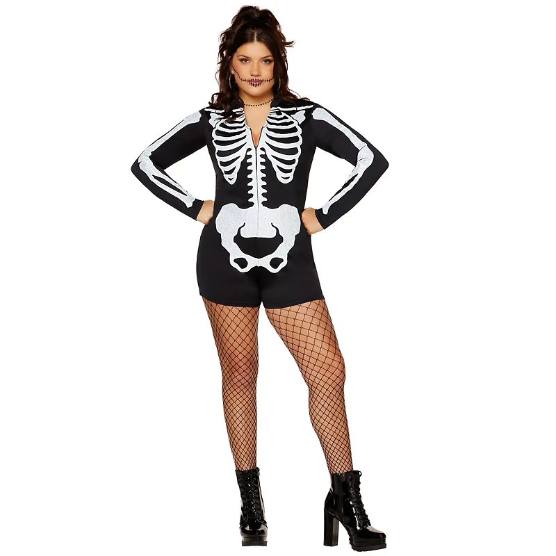Adult Skeleton Romper