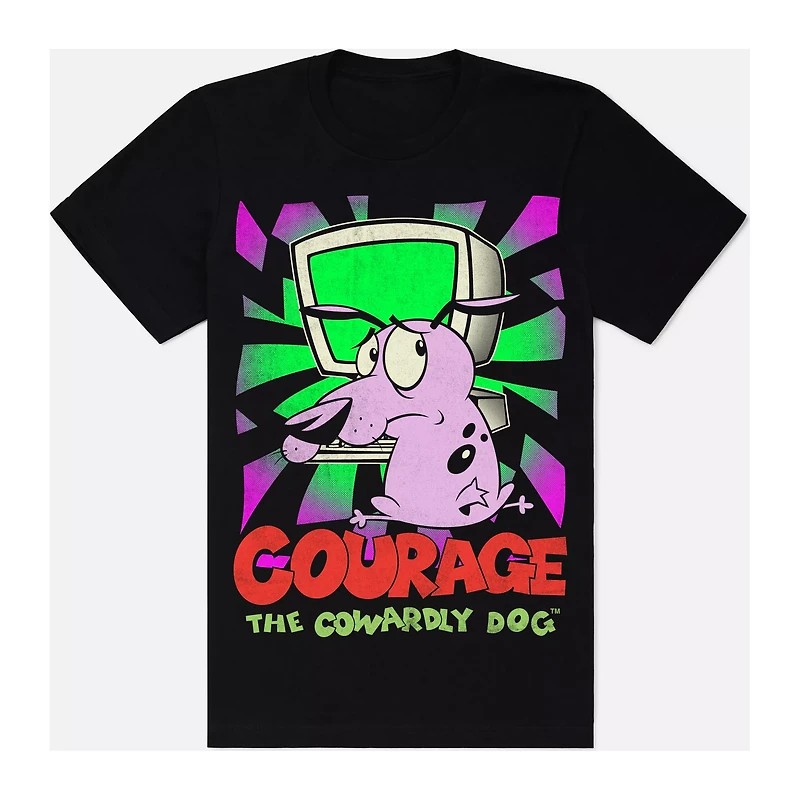 Courage TV T Shirt - the Cowardly Dog