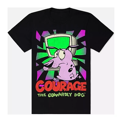Courage TV T Shirt - the Cowardly Dog