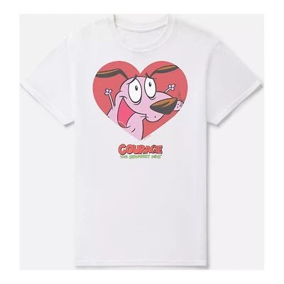 I Heart Courage T Shirt - the Cowardly Dog