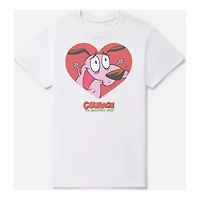 I Heart Courage T Shirt - the Cowardly Dog