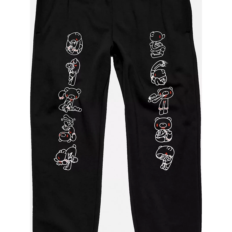 Line Art Jogger Pants - Gloomy Bear
