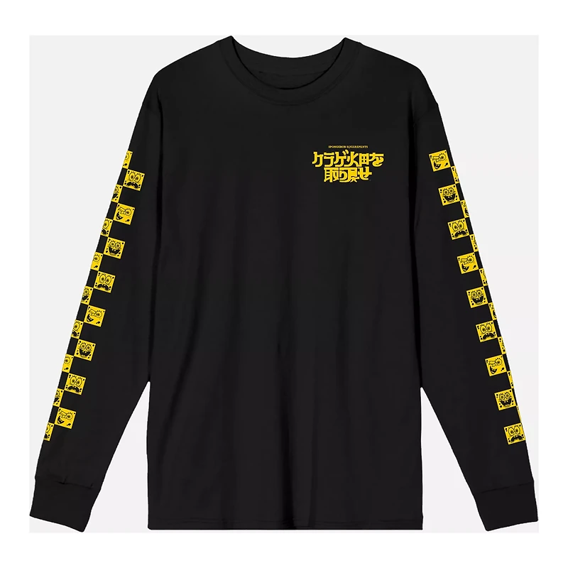 SpongeBob Faces Long Sleeve T Shirt - SquarePants