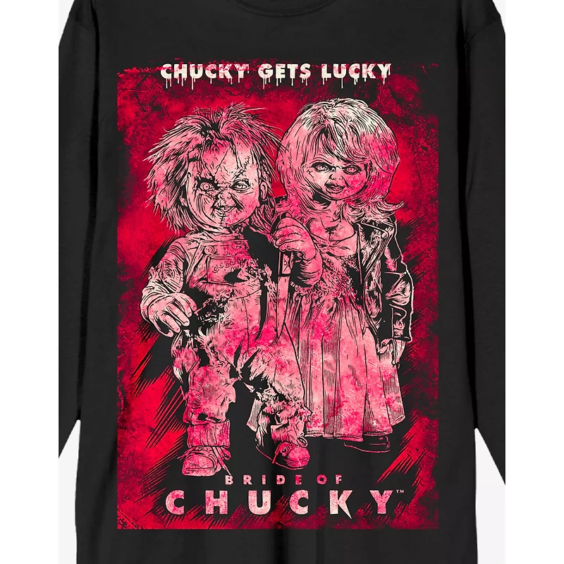Chucky Gets Lucky Long Sleeve T Shirt - Bride of