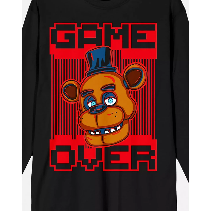 Freddy Game Over Long Sleeve T Shirt - Five Nights at Freddy's
