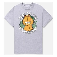 Here for the Shenanigans T Shirt - Garfield