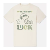 Who Needs Luck Snoopy T Shirt - Peanuts