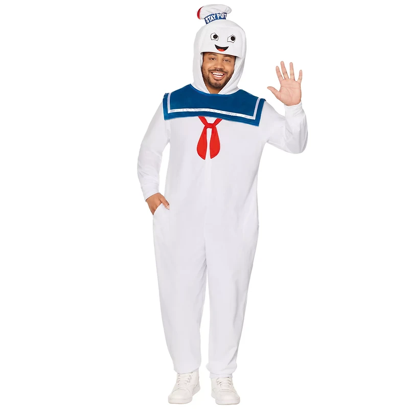 Adult Stay Puft Jumpsuit Costume - Ghostbusters