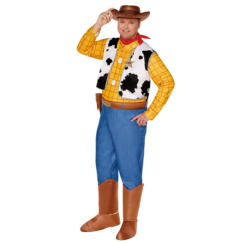 Adult Woody Jumpsuit Costume - Toy Story