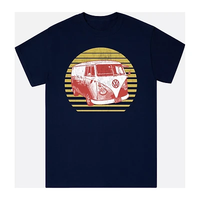 Blue Volkswagen Bus T Shirt