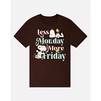 Less Monday More Friday Snoopy T Shirt - Peanuts